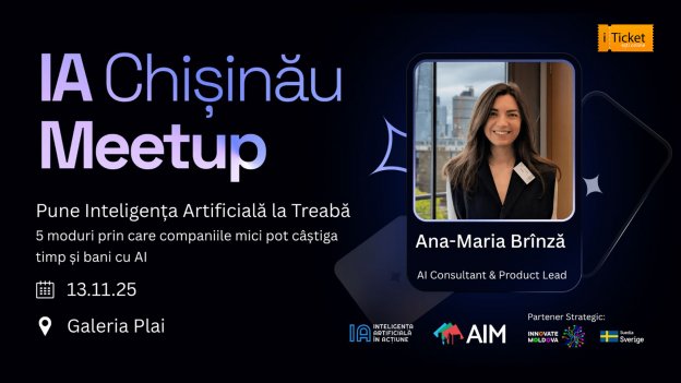 Meetup | 5 moduri prin care companiile mici pot câștiga timp și bani cu AI