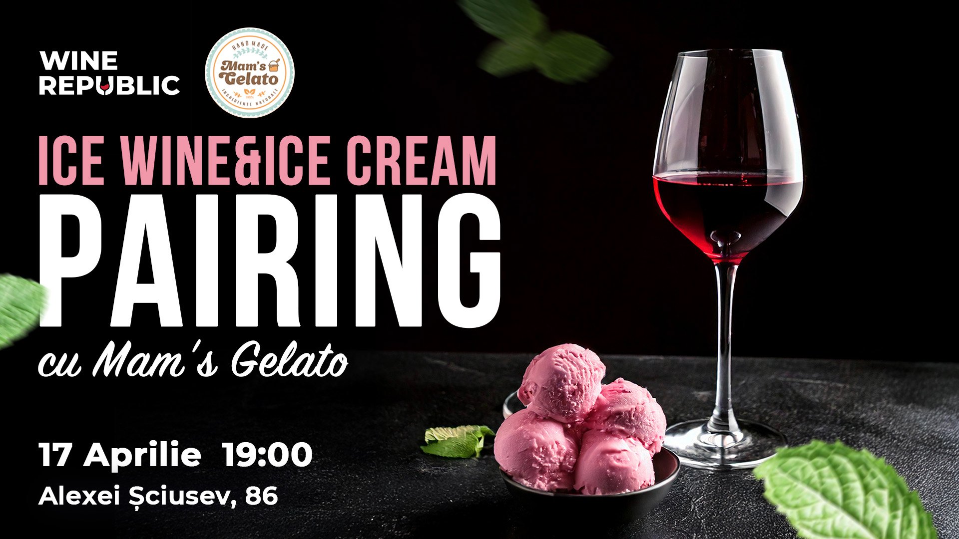 Ice Wine & Ice Cream Pairing с Mam's Gelato в Wine Republic