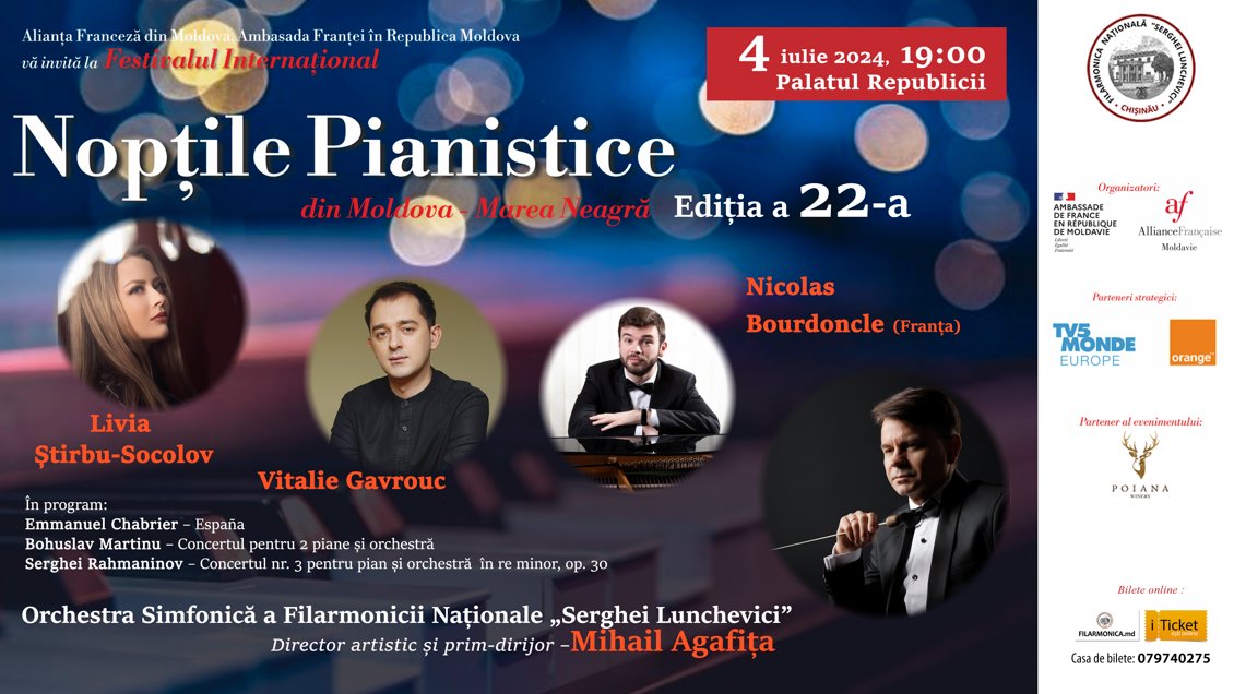 Festivalul Internațional „Nopțile pianistice”, ediția a 22-