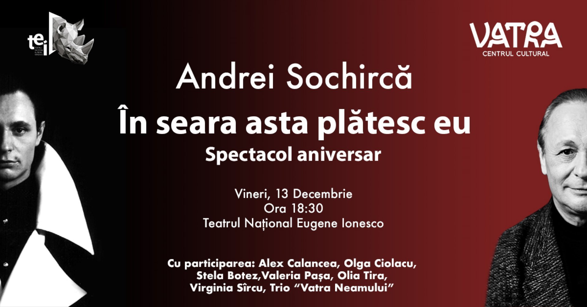 SPECTACOL ANIVERSAR - ANDREI SOCHIRCA