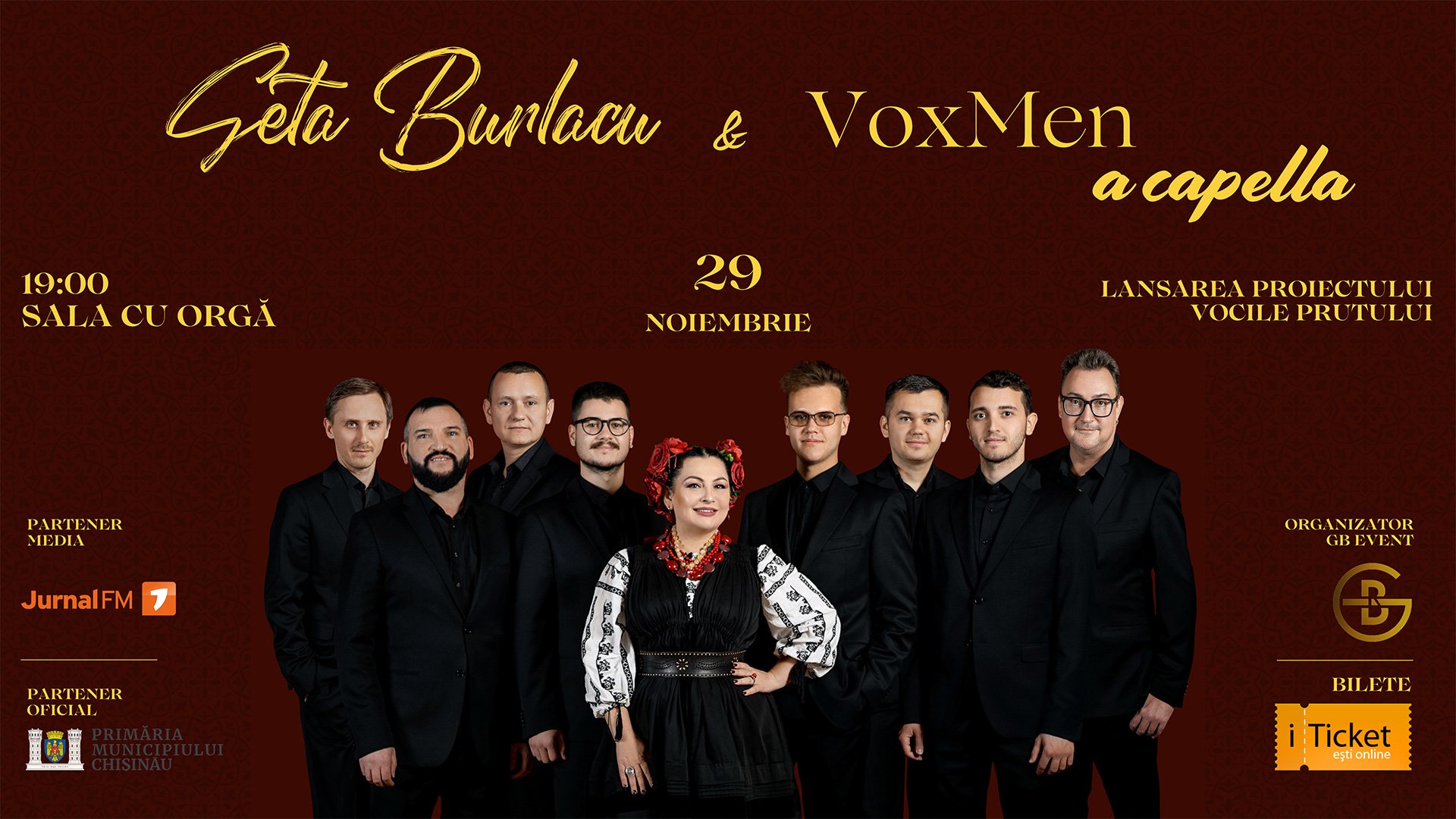 Geta Burlacu & VoxMen Acapella | 29 noiembrie