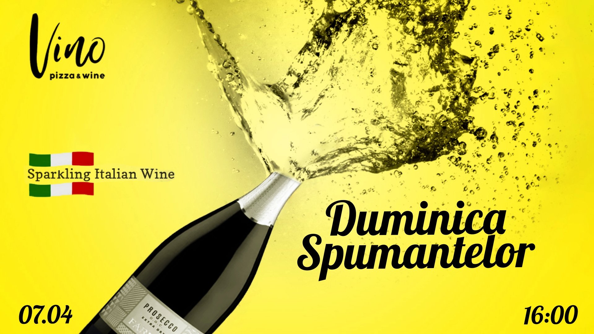 «Duminica Spumantelor». Degustarea vinurilor spumante din Italia