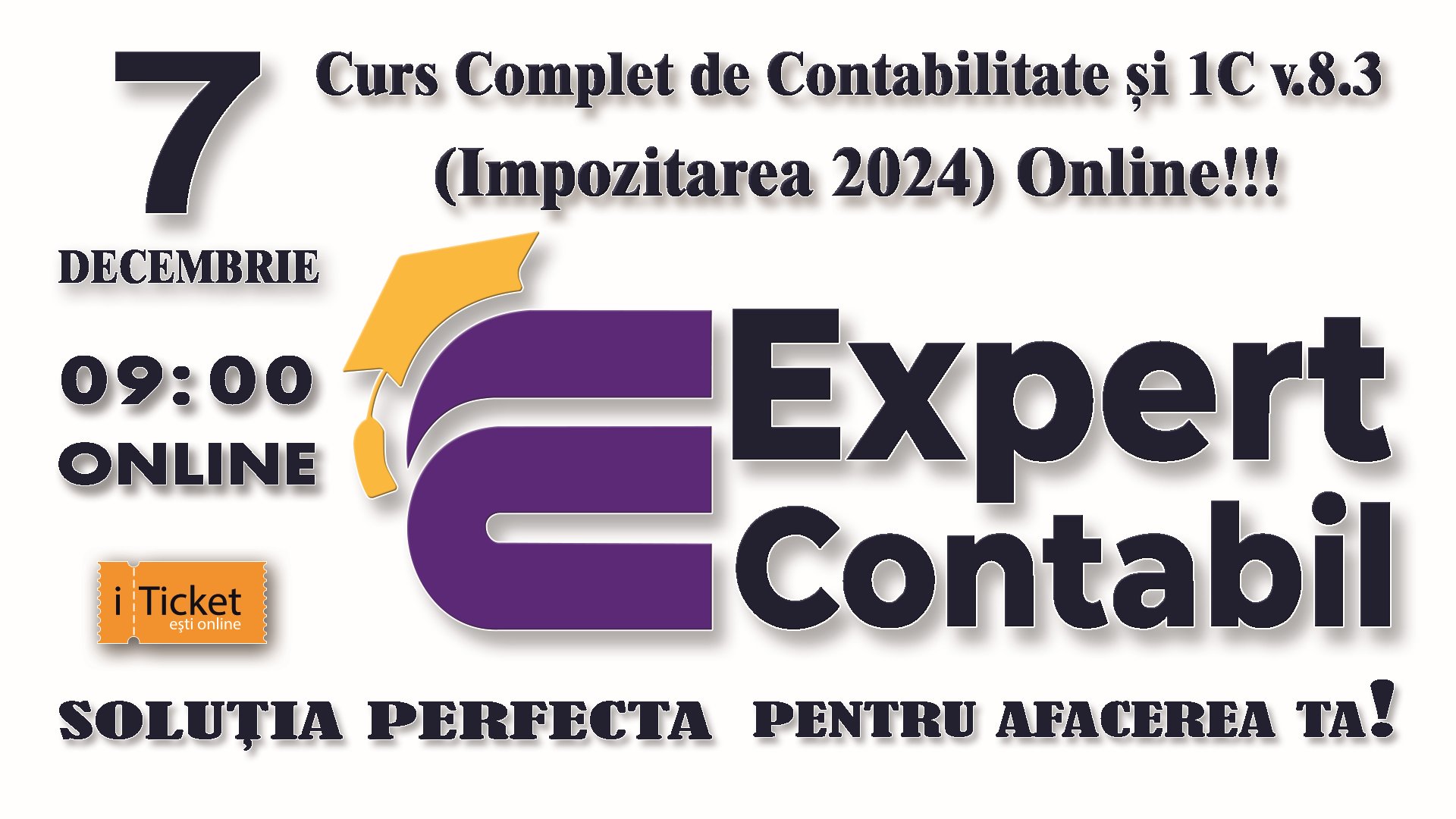 CURS COMPLET DE CONTABILITATE ȘI 1C vs8.3: (IMPOZITAREA 2024) ONLINE!!! 