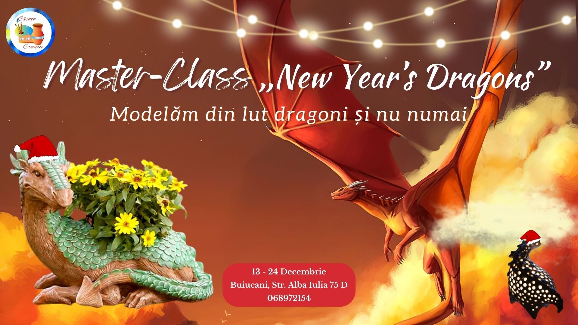 Master-Class de ceramică "New Year's Dragons"