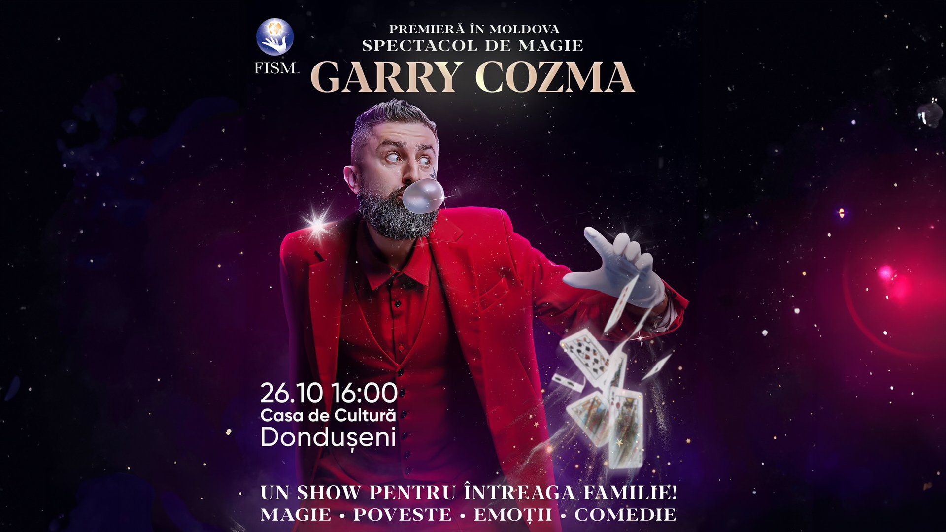 Spectacol de Magie cu GARRY COZMA la Dondușeni