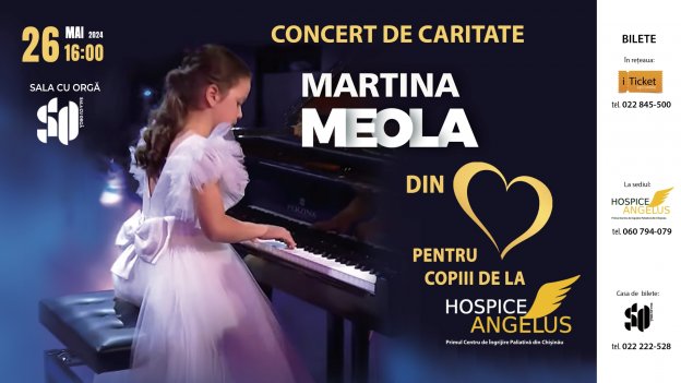 Martina Meola din inimă pentru copiii - Concert de caritate
