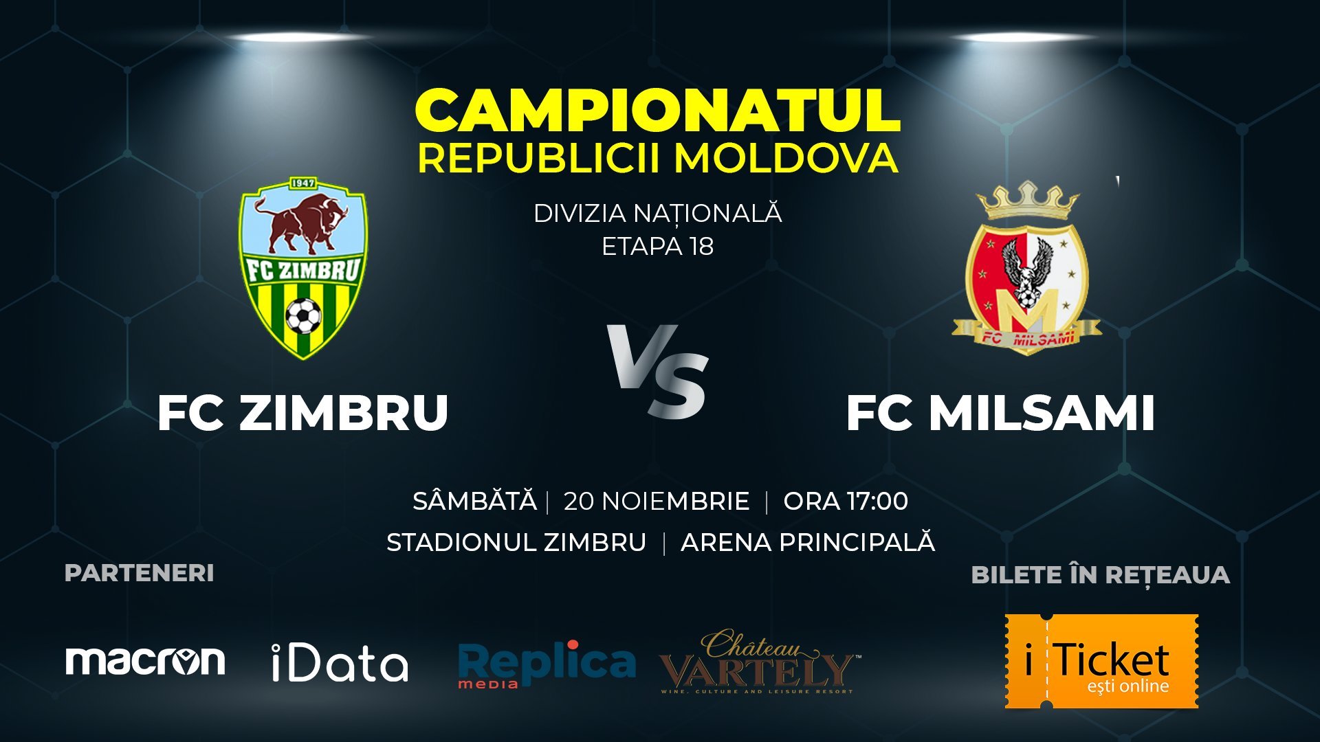Ultimul meci al anului pe teren propriu: Zimbru Chișinău - Milsami Orhei