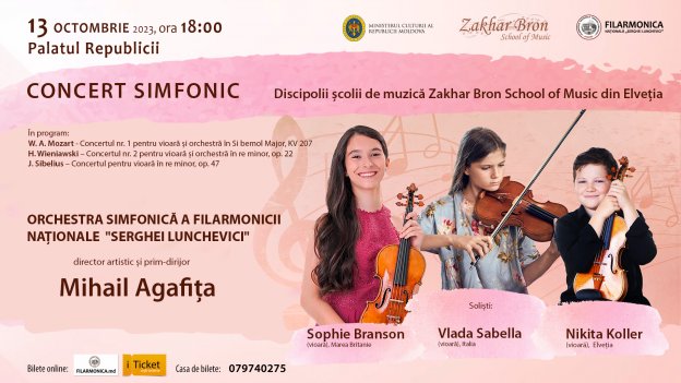 Concert Simfonic - discipolii școlii de muzică Zakhar Bron School of Music din Elveția