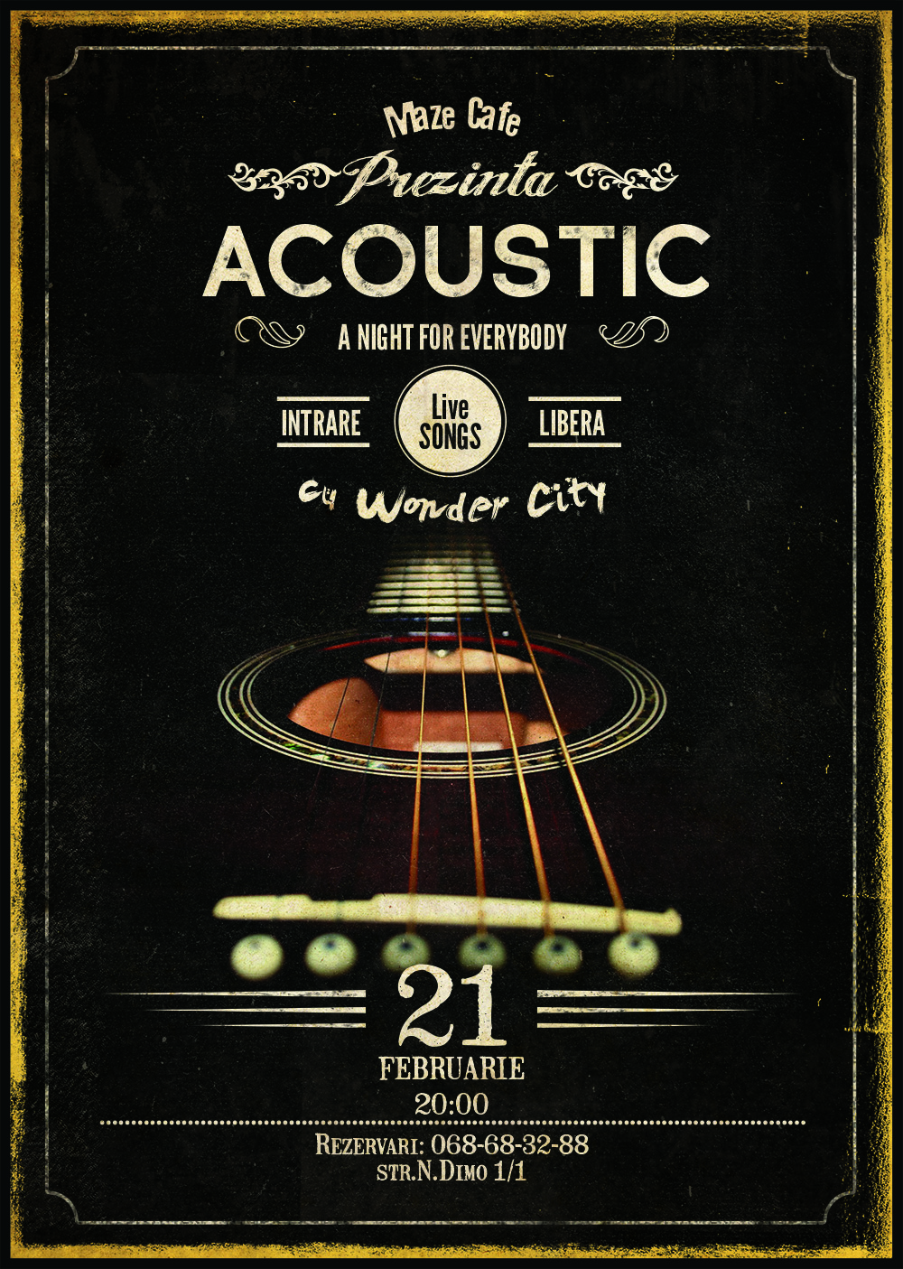 Acoustic Night cu Wonder City in Maze Cafe