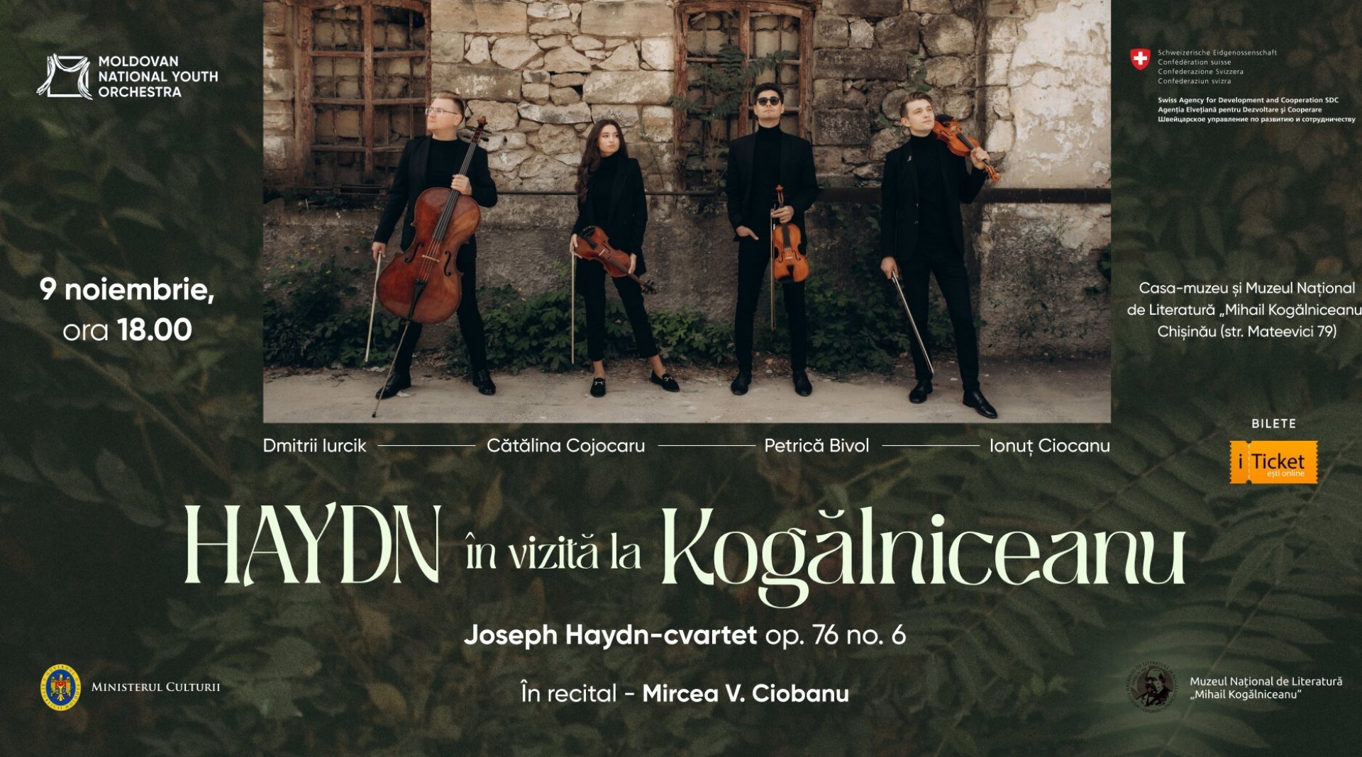 Recital de muzică clasică - ”Haydn în vizită la Kogălniceanu”