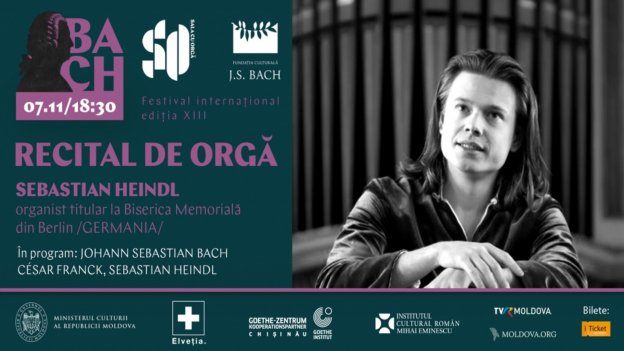 RECITAL DE ORGĂ | In cadrul Festivalului Internațional ”J.S.BACH”