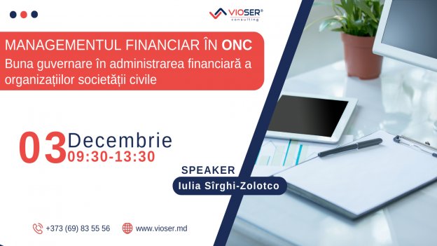 Managementul financiar în ONC. Buna guvernare în administrarea financiară a organizațiilor societății civile