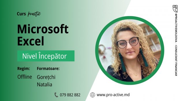 Curs practic MS Excel, nivel Începător (fizic)