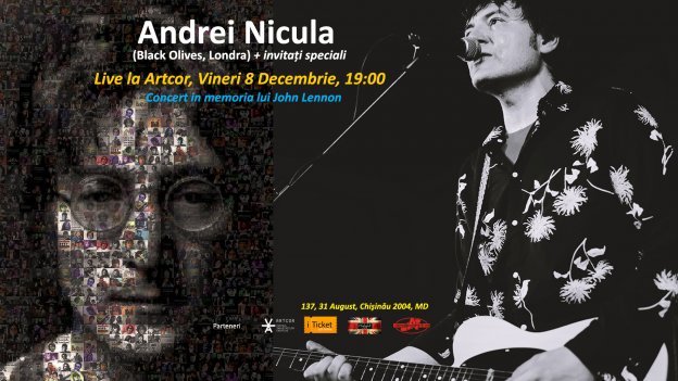 Andrei Nicula  (Black Olives, Londra) + invitati speciali - Concert in memoria lui John Lennon