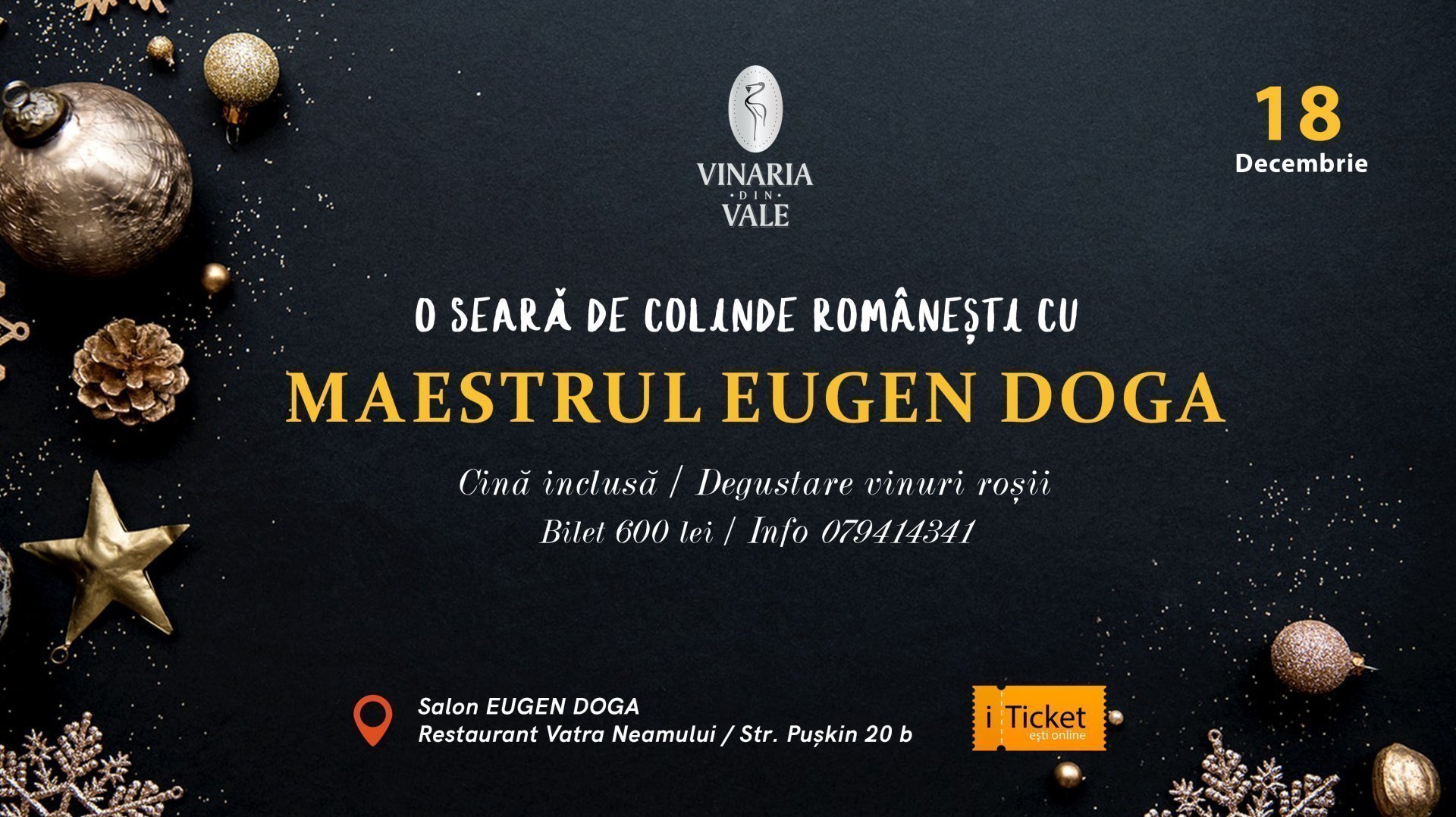 O seara de colinde romanesti cu Maestrul Eugen Doga