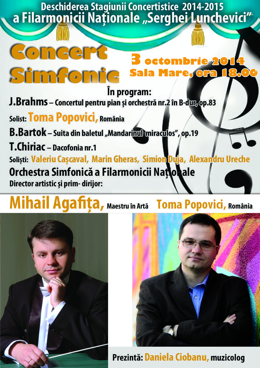 Deschiderea Stagiunii Concertistice 2014-2015. Concert Simfonic